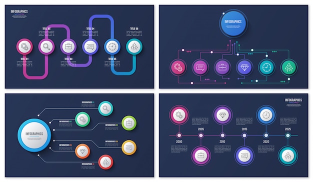 Vecteur infographie avec étapes