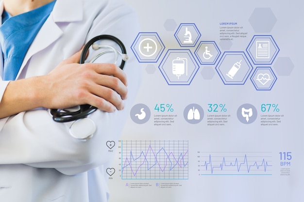 Infographie médicale avec image