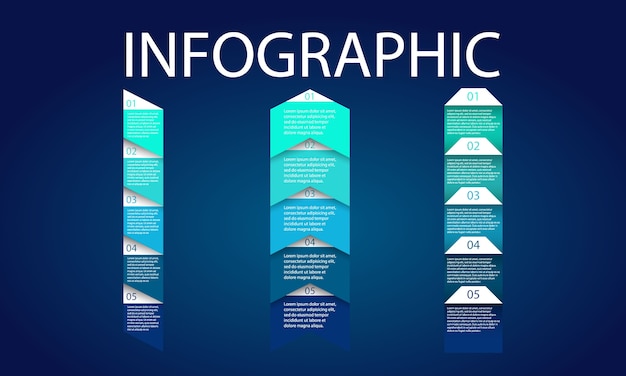 Vecteur infographie moderne