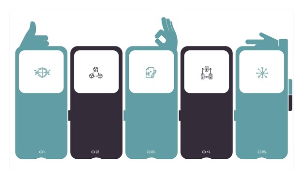 Infographie, Organigramme, Organisation, Chronologie - Aide Visuelle, Icônes, Conseils, Analyse, Icônes