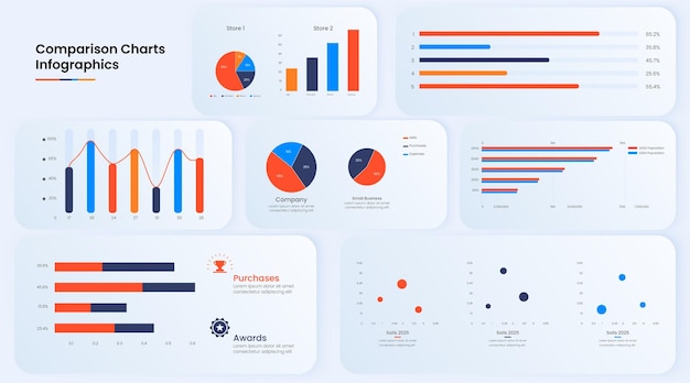 Infographie d'organigramme plat linéaire
