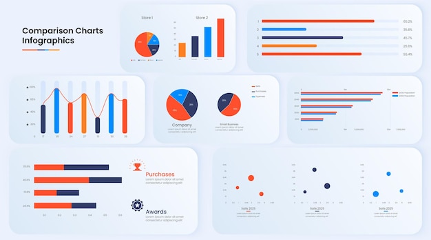 Infographie D'organigramme Plat Linéaire