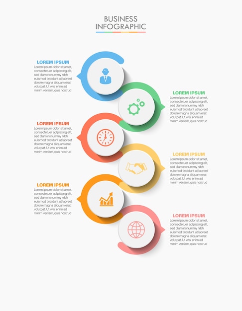 Infographie de présentation commerciale
