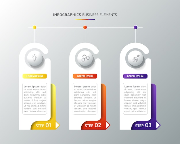 Infographie. Présentation Et Graphique. étapes Ou Processus. Nombre D'options. Modèle De Workflow