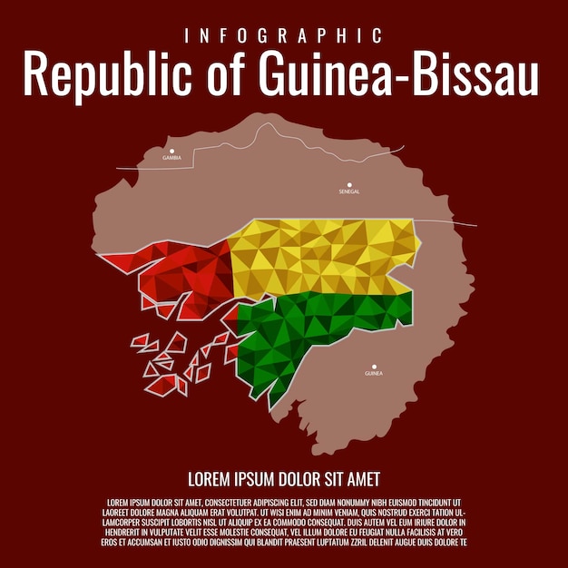 Vecteur infographie république de guinée-bissau