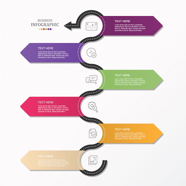 Infographie Routière Et Icônes