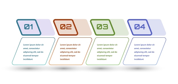 Des infographies modernes et créatives réalisées sous la forme d'un modèle vectoriel. Des couleurs vives et des éléments de conception abstraits sont utilisés pour une utilisation dans les présentations, la conception de sites Web et les rapports.