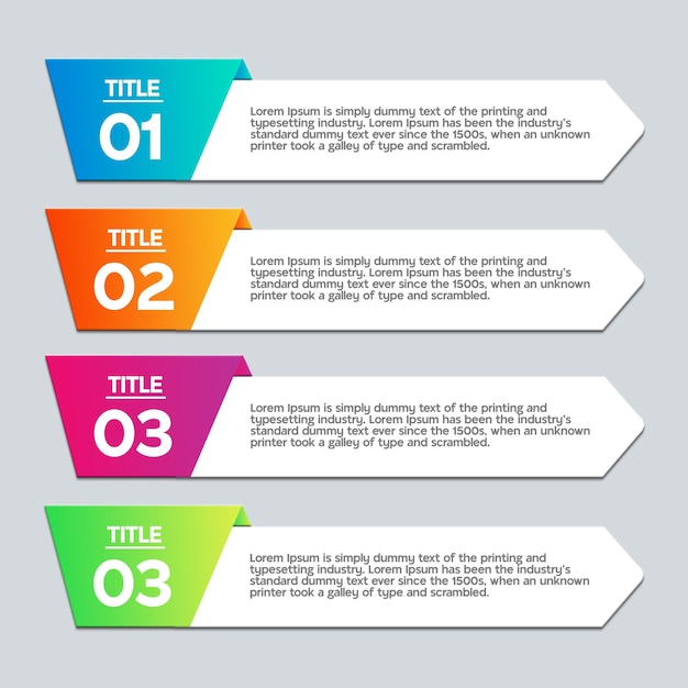 Infographies vectorielles gratuites des numéros 1 à 10