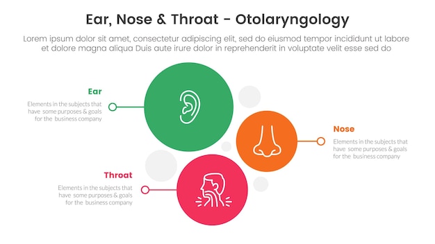 Vecteur infographique de traitement de la maladie de santé modèle d'étape en trois points avec direction de pile de cercle vertical pour la présentation de diapositives