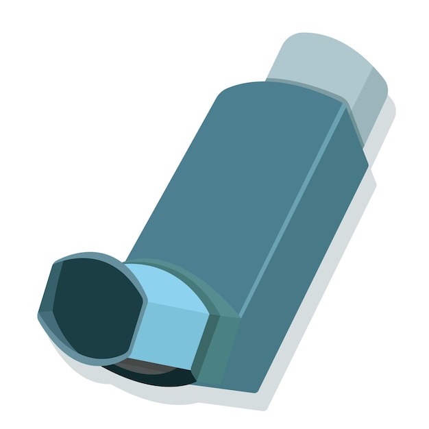 inhalateur isolé sur une illustration vectorielle de fond blanc