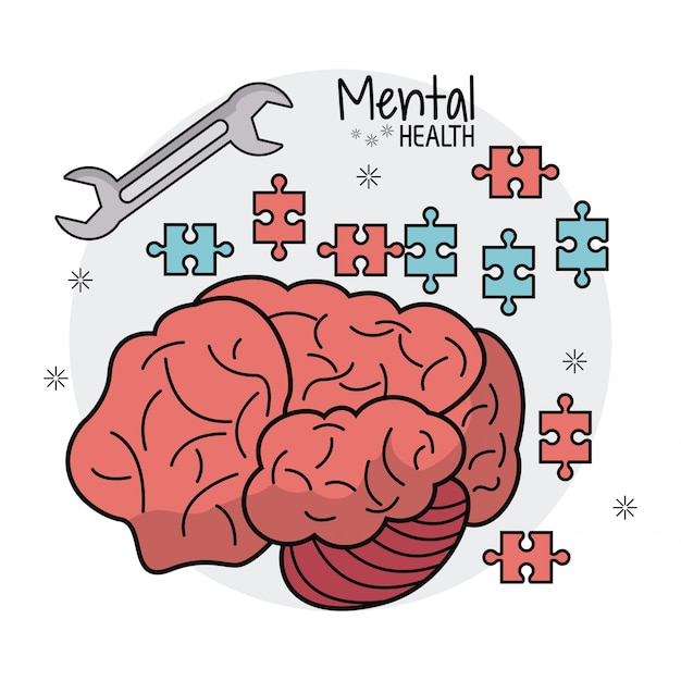 Innovation En Matière De Puzzle De Cerveau De Santé Mentale