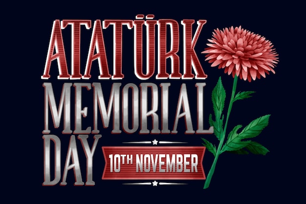 Inscription Du Jour Commémoratif D'ataturk