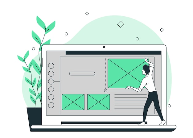 Insérer une illustration de concept de bloc