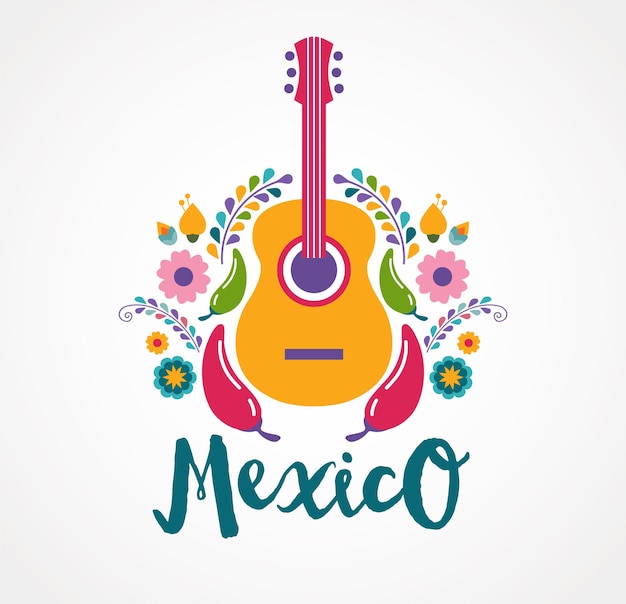 Insigne De Concept Du Mexique