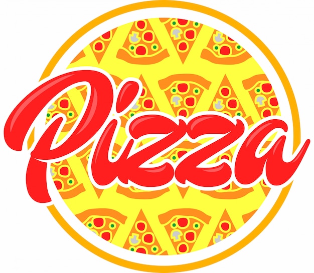 Insigne De Lettrage De Pizza