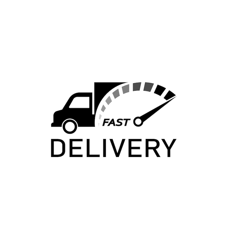 Vecteur insigne de logo de service de livraison gratuit vecteur d'icône de commande de livraison gratuite