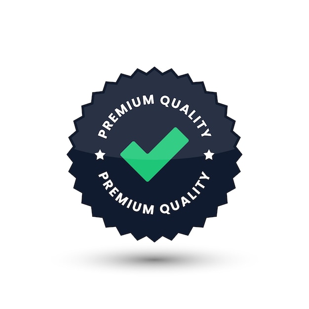 Insigne de qualité de produit premium