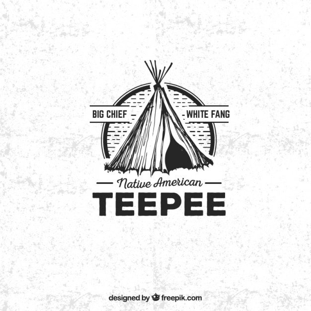 Vecteur insigne teepee