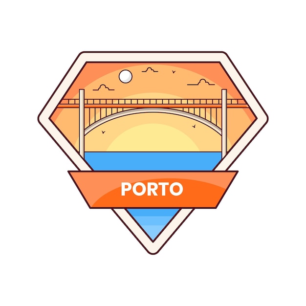 Insigne De La Ville De Porto Portugal