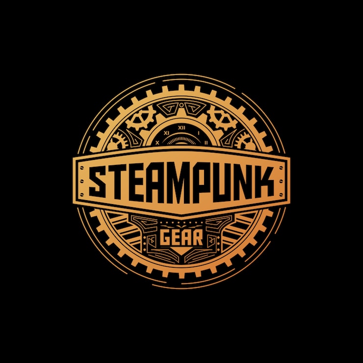 Vecteur insigne de vitesse steampunk