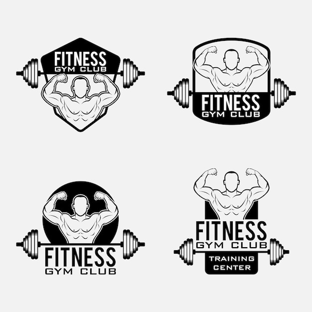 Insignes D'amp De Logos De Gymnase Et De Forme Physique