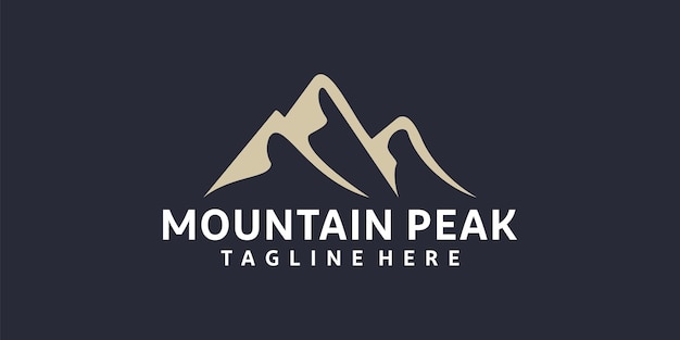 Inspiration de conception de logo d'aventure de montagne rétro hipster vintage