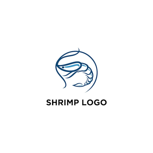 Inspiration De Conception De Logo De Crevettes De Fruits De Mer