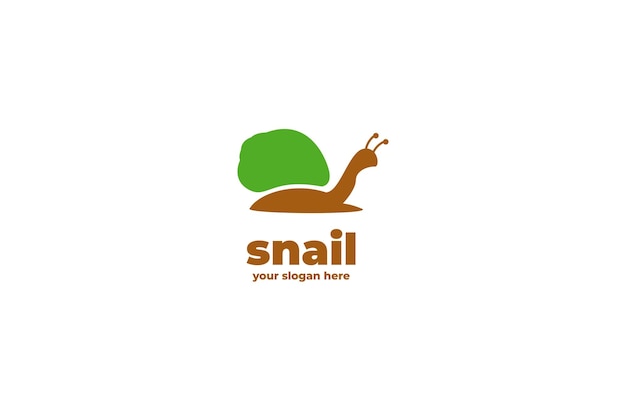 Inspiration De Conception De Logo D'escargot De Maison De Cercle Vert