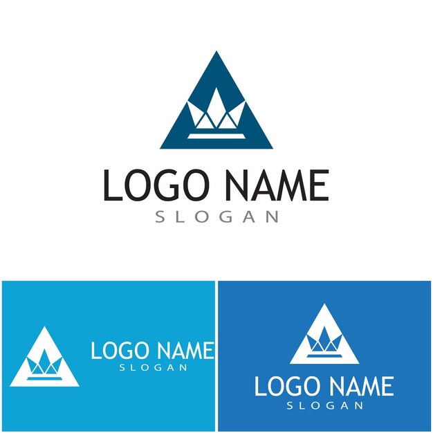 Vecteur inspiration de conception de logo futuriste triangle chain