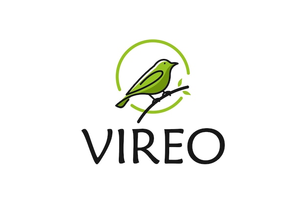 Inspiration De Conception De Logo Ligne Vireo Oiseau