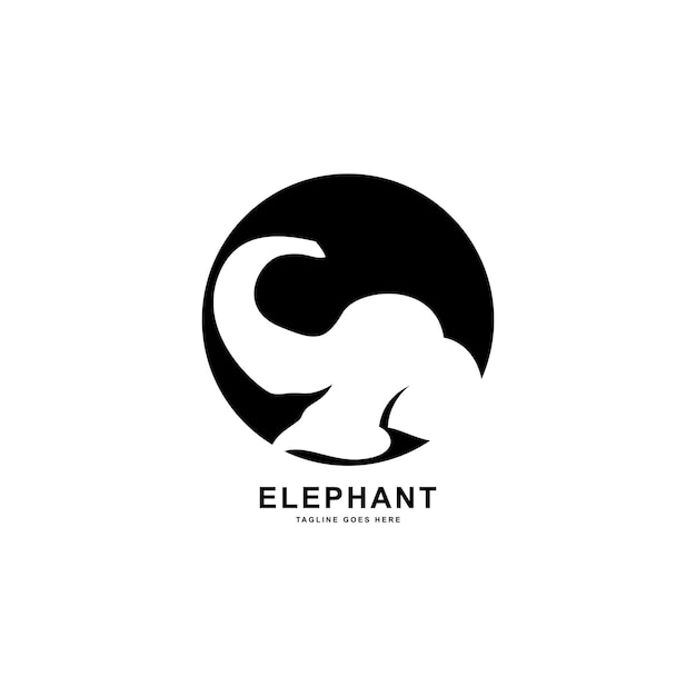 inspiration de conception de style logo éléphant.