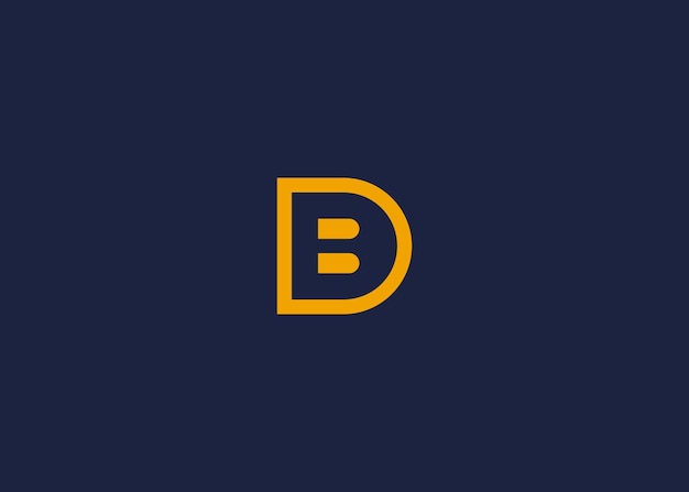L'inspiration du modèle de conception vectorielle de la lettre db du logo