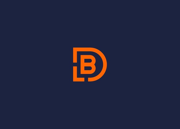 L'inspiration du modèle de conception vectorielle de la lettre db du logo