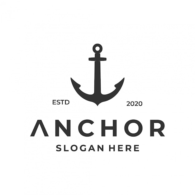 inspiration de logo d'ancre.