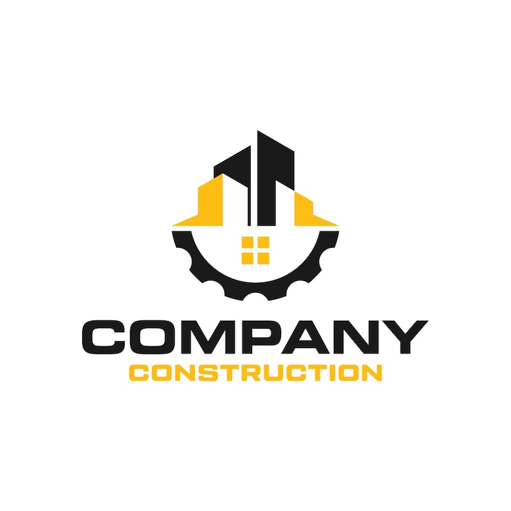 Vecteur inspiration de modèle de conception de logo de construction de bâtiment
