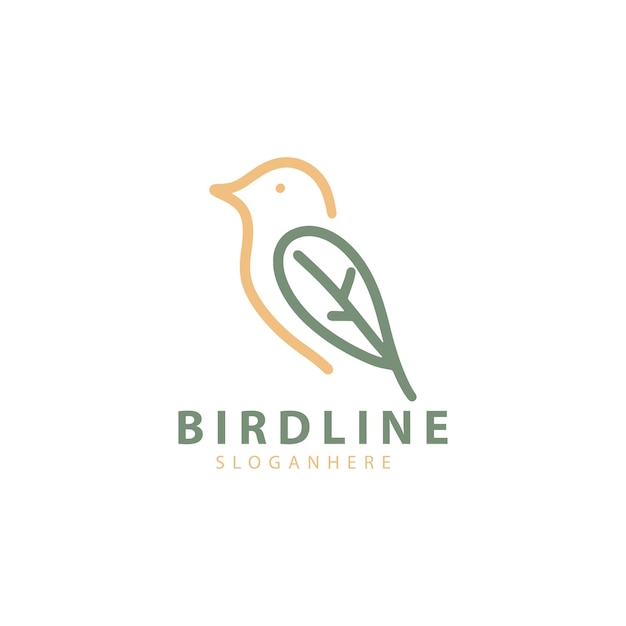 Inspiration De Modèle De Logo De Conception Créative De Ligne D'oiseau