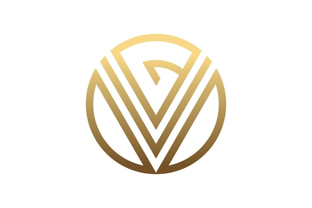 Inspiration Pour La Conception Du Logo Golden Initial Gv
