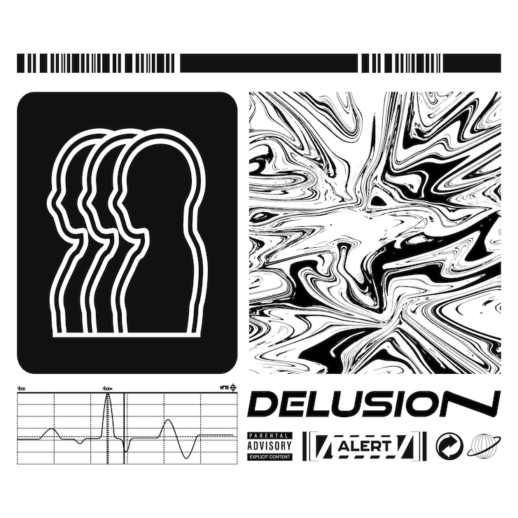 Vecteur inspiration pour le design de street wear design rétro futuriste pour les vêtements et les affiches