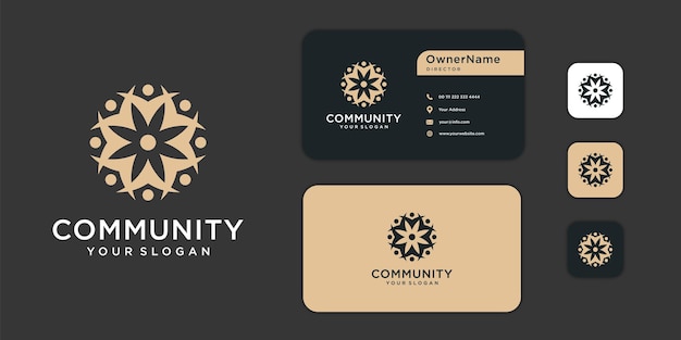 Inspiration Pour Le Logo De La Communauté Familiale Et La Conception De Cartes De Visite