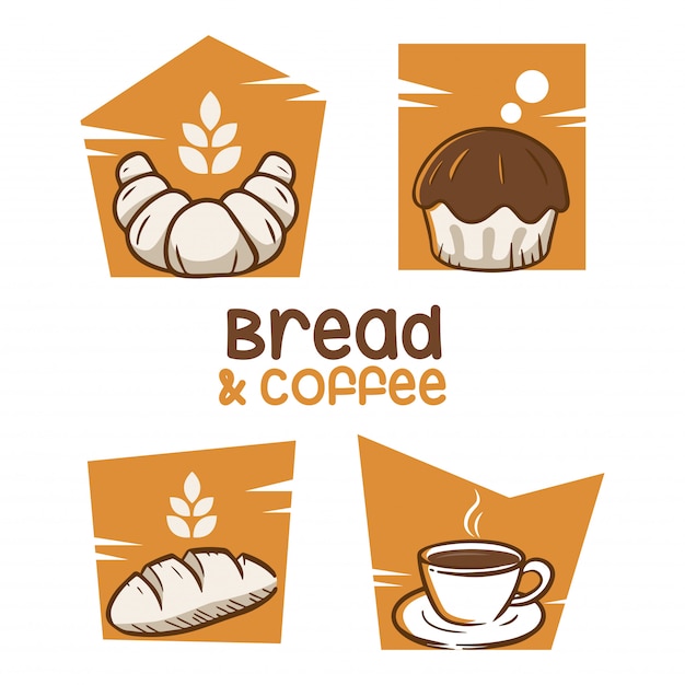 Inspiration Pour Le Logo Du Pain Et Du Café