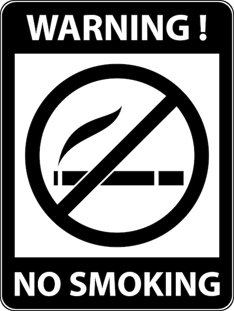 Interdiction De Fumer La Fumée De Cigarette Et Le Symbole Interdit De Cigare Signe Indiquant L'interdiction Ou La Règle