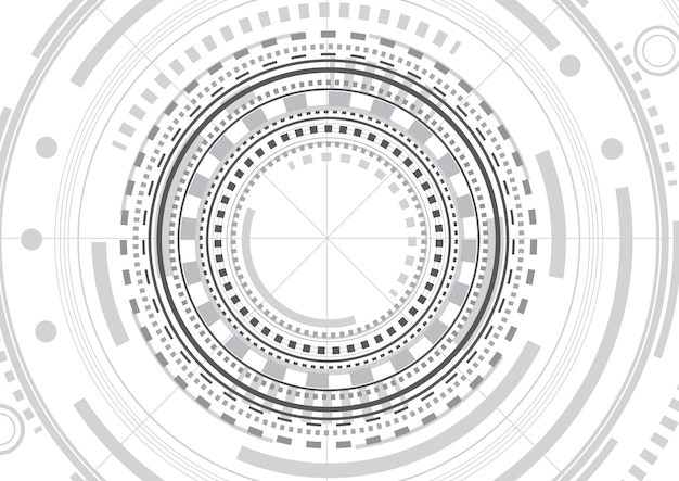 Interface HUD. Dessin technique.