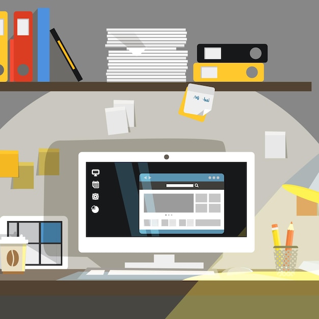 Intérieur du lieu de travail