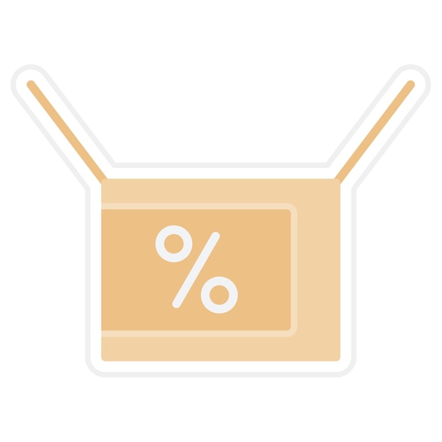 À L'intérieur De L'image Vectorielle De L'icône De Vente Peut être Utilisé Pour Les Ventes