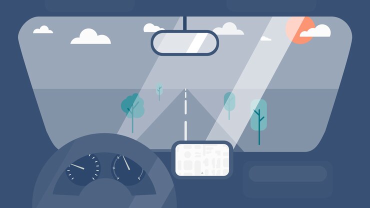 Vecteur intérieur de voiture