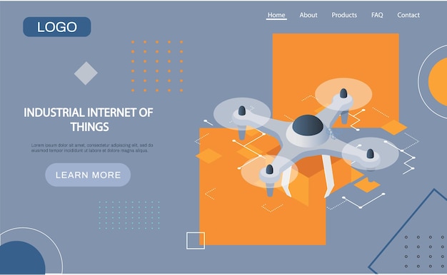 Internet industriel des objets 4ir révolution AI IoT Drone avec boîte d'emballage Technologies modernes pour les divertissements de livraison Prise de vue photo et vidéo Entreprise de logistique d'entreprise Technologies intelligentes
