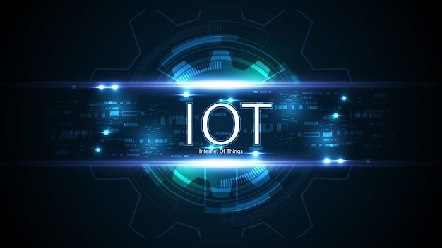 Internet des objets. Concept de connectivité IOT. Contexte de la technologie de connexion mondiale du réseau