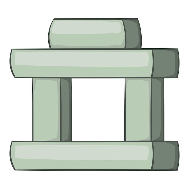 Vecteur inukshuk dans l'icône du canada illustration de dessin animé d'inukshuk au canada icône vectorielle pour le web