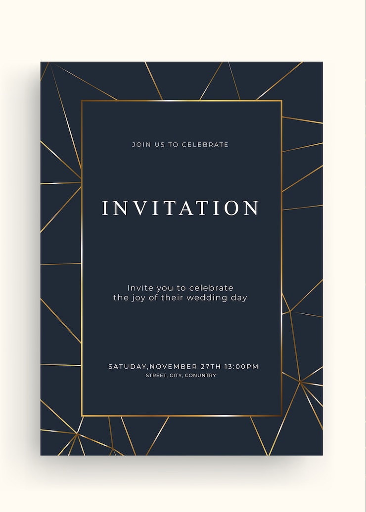 Vecteur invitation avancée jin