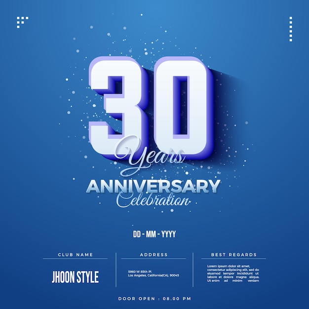 Invitation à la célébration du 30e anniversaire de fond
